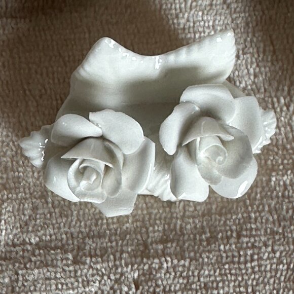 Handmade Coalport Fine Bone China Place Name Card Holder Mixed Floral Lot of 11 - Picture 3 of 9